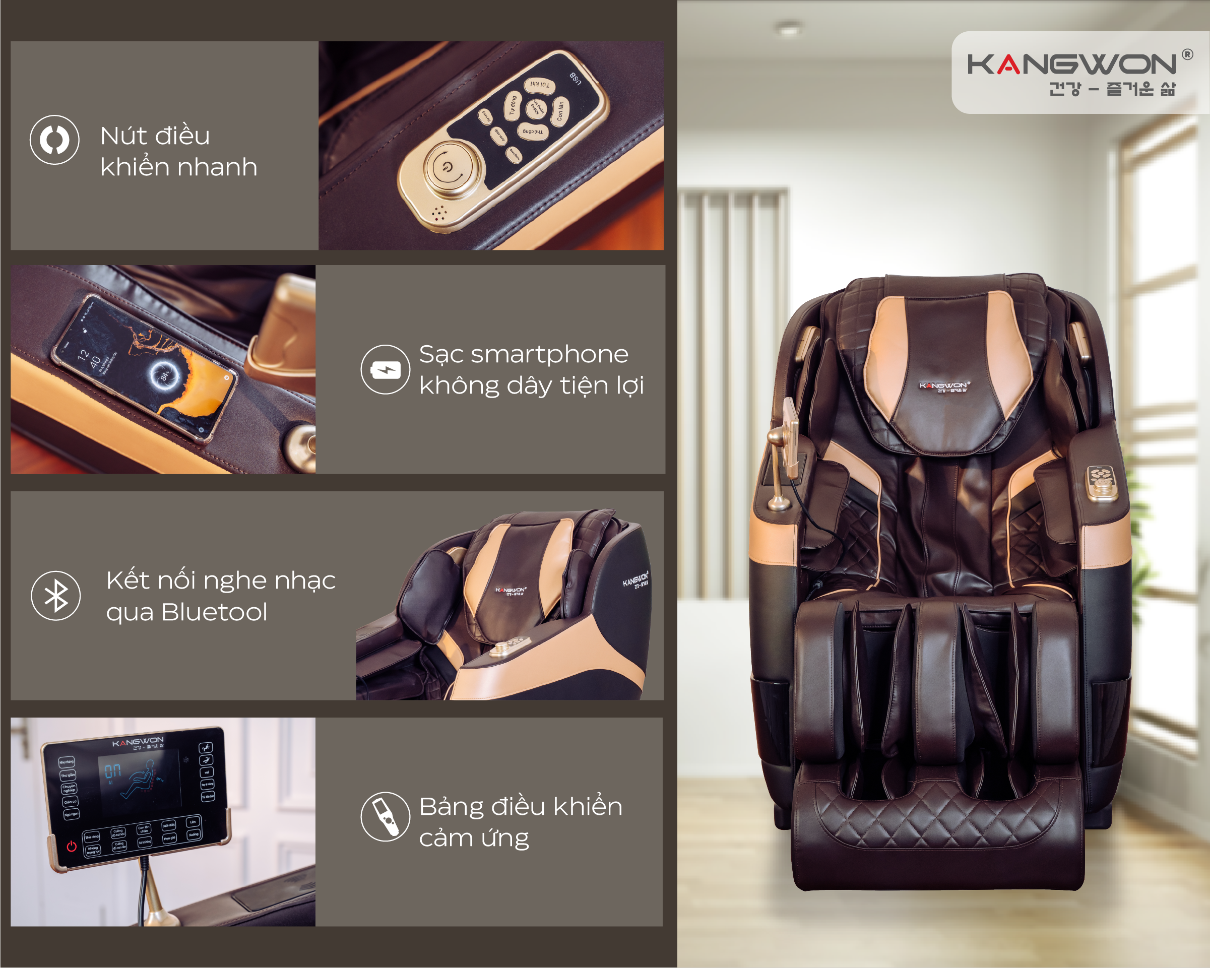 Ghế massage Kangwon LX-400 plus