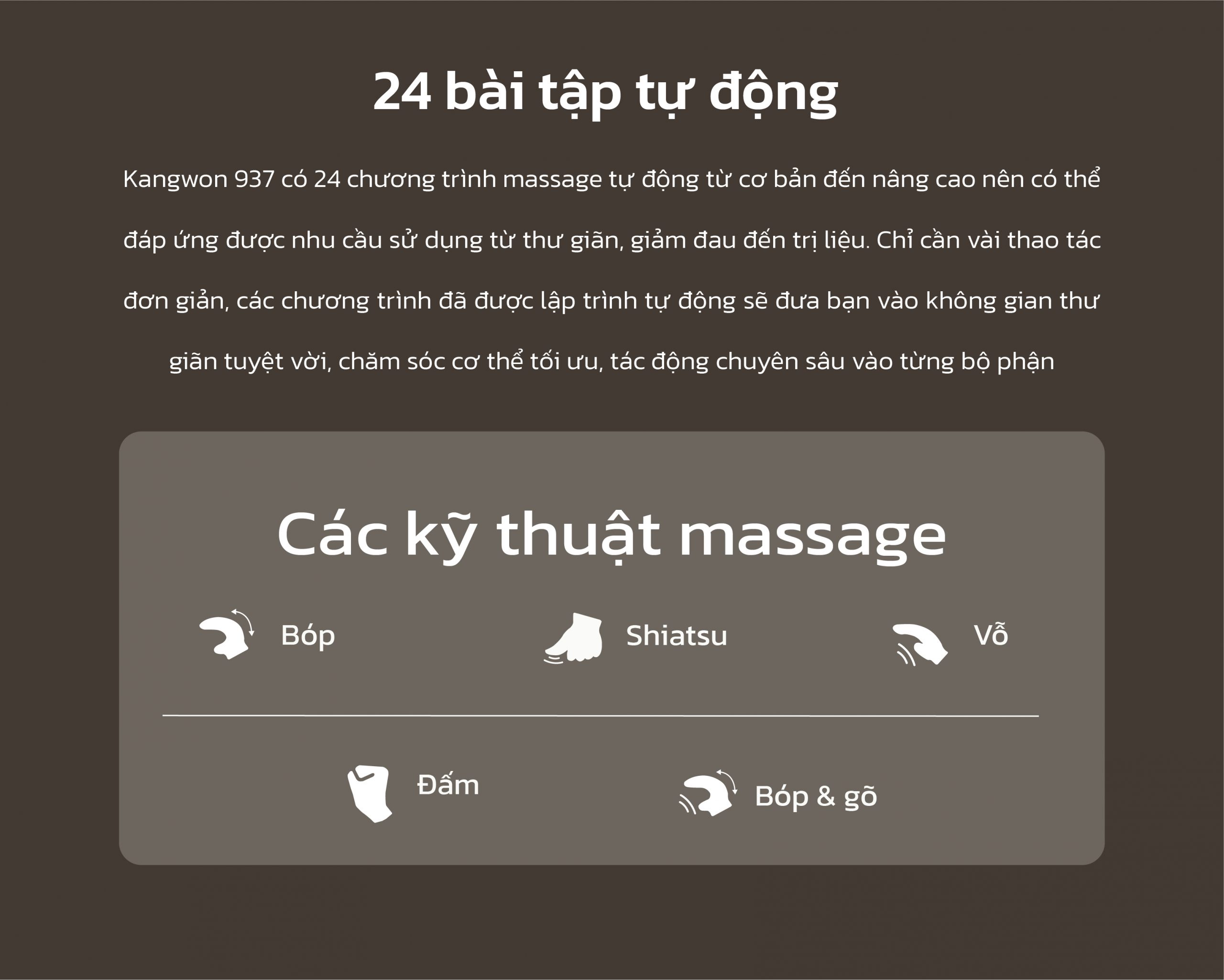 Ghế massage Kangwon 937