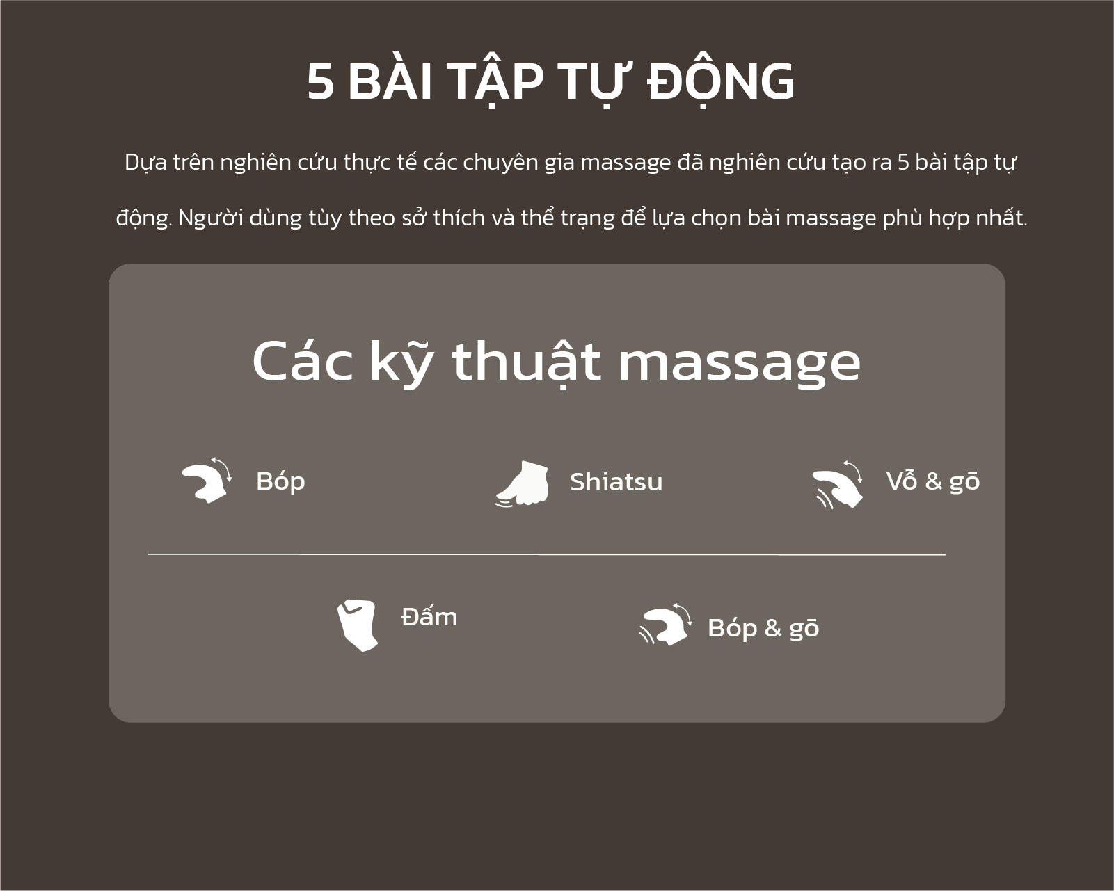 Ghế Massage Kangwon 199 Có đa Dạng Bài Tập