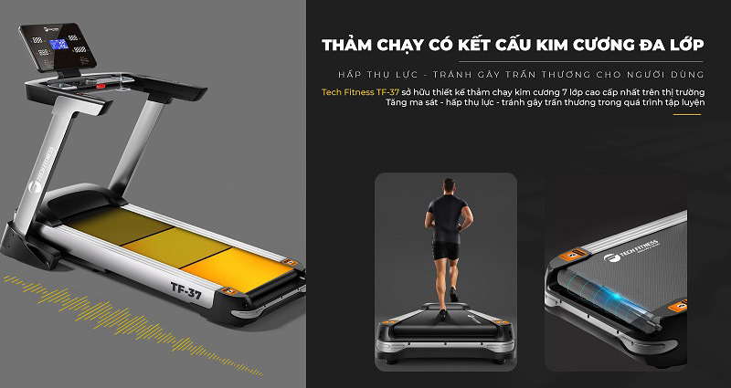 Máy Chạy Bộ Tech Fitness Tf 37 4
