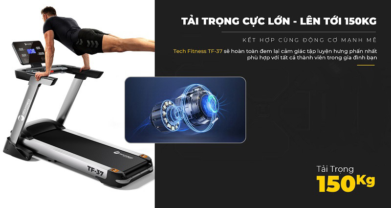 Máy Chạy Bộ Tech Fitness Tf 37 7