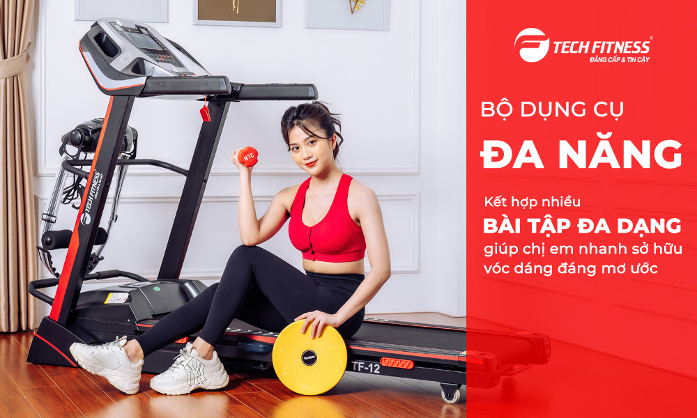 Tính Năng Của Máy Chạy Bộ Tech Fitnesss Tf 12