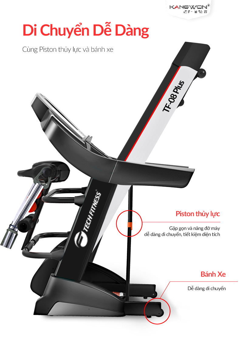 Máy Chạy Bộ Tech Fitness Tf 08 Plus 7