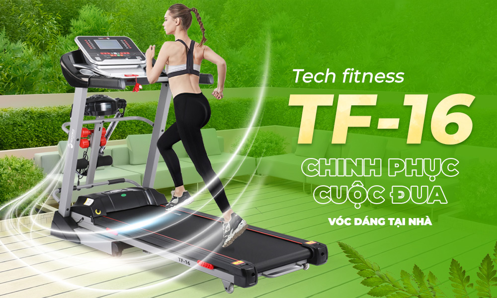 Máy Chạy Bộ Tech Fitnesss Tf 16.2