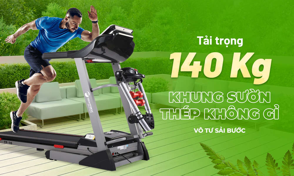 Máy Chạy Bộ Tech Fitnesss Tf 16.3