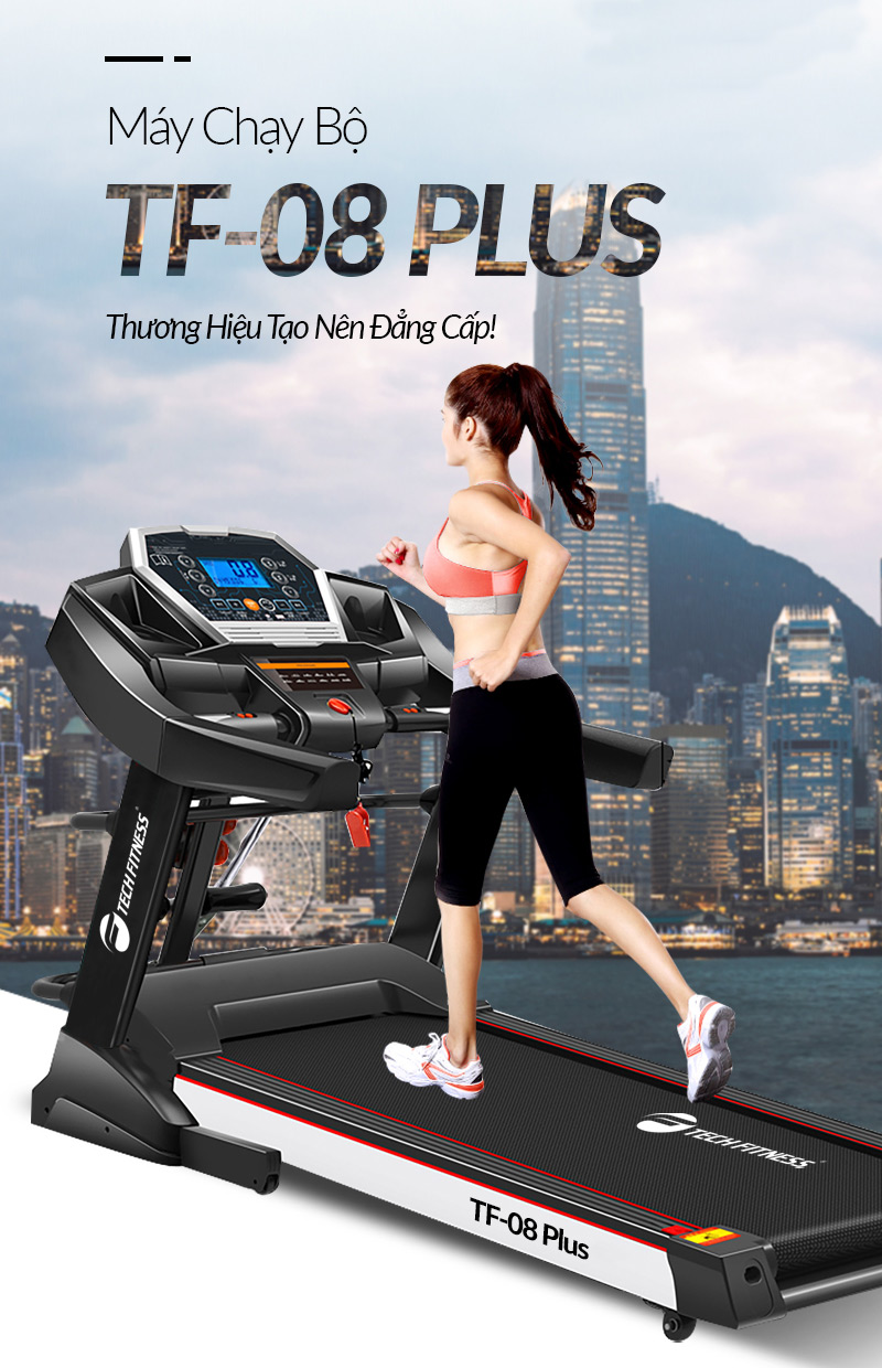 Máy chạy bộ đa năng Tech Fitness TF-08 Plus