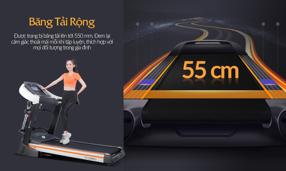 Máy chạy bộ Tech Fitness TF-23 Pro