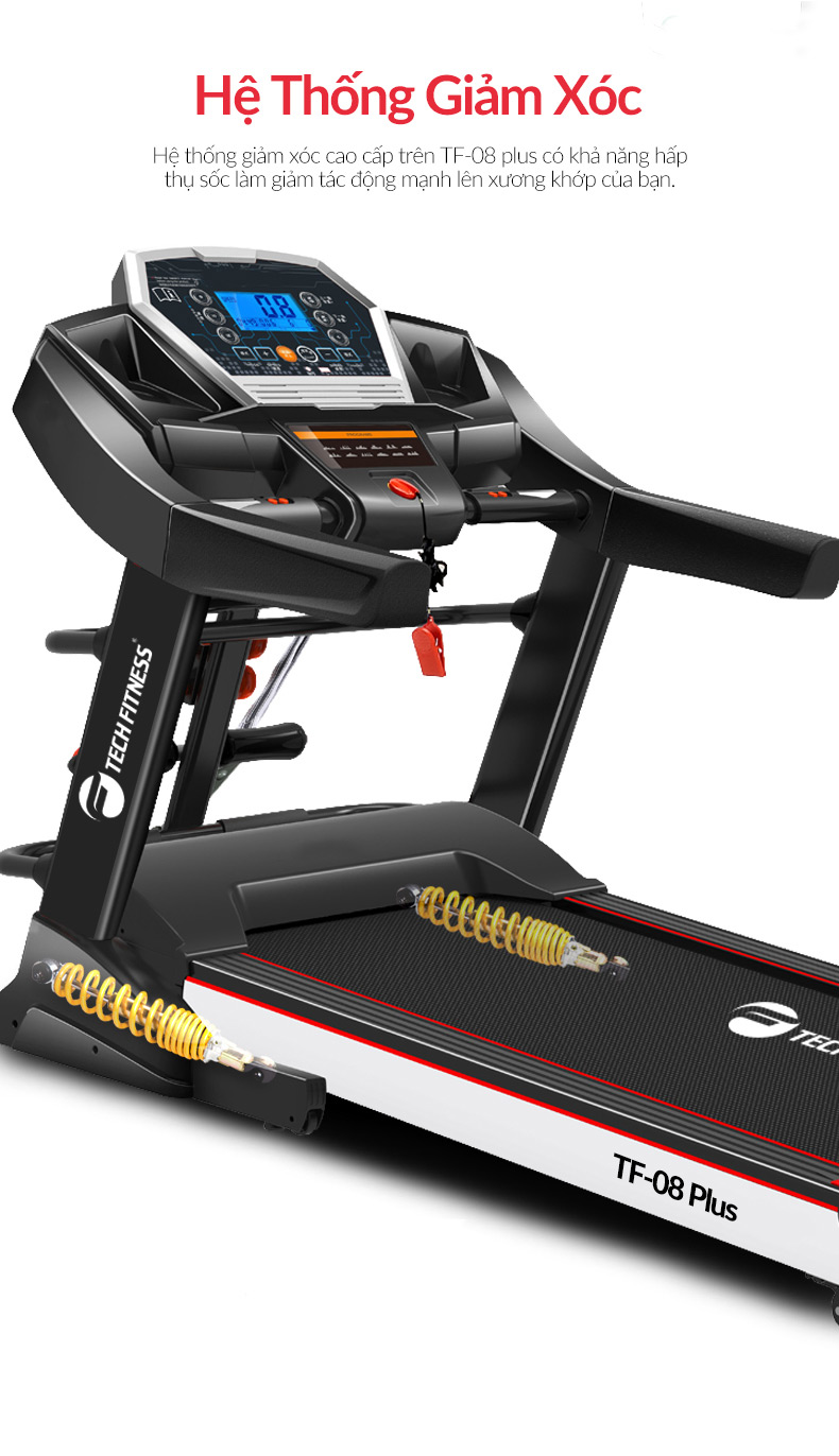 May Chay Bo Tech Fitness Tf 08 Plus Trang Bi He Thong Giam Xoc