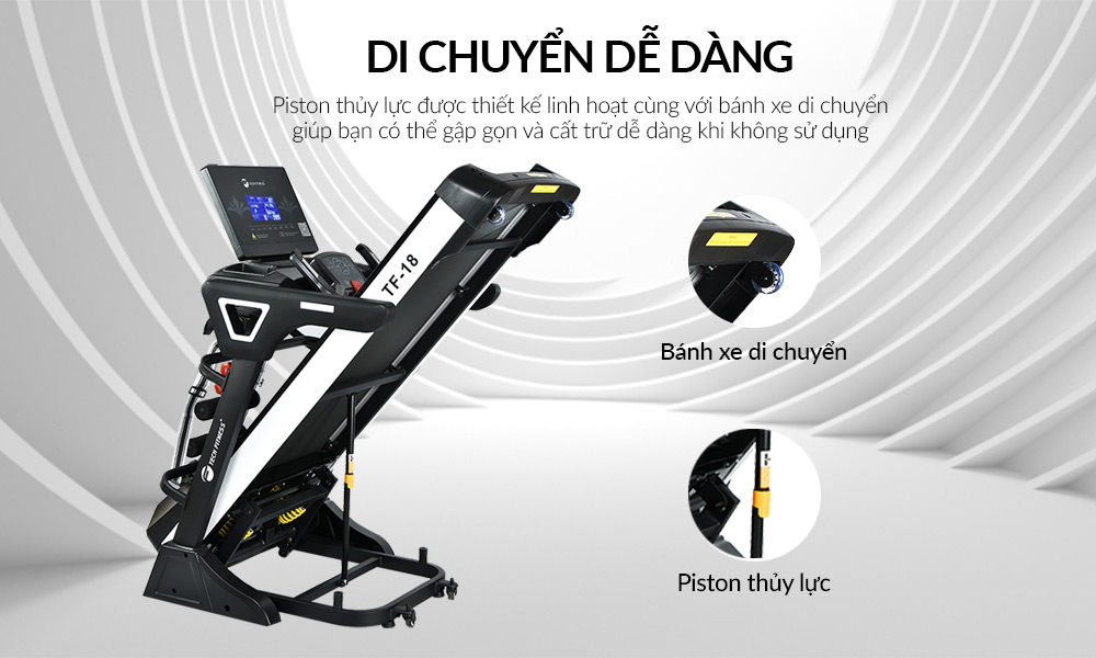 Máy chạy bộ đa năng Tech Fitness TF-18
