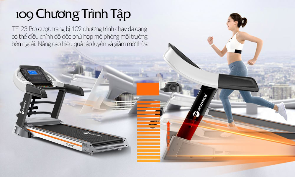 Máy chạy bộ Tech Fitness TF-23 Pro