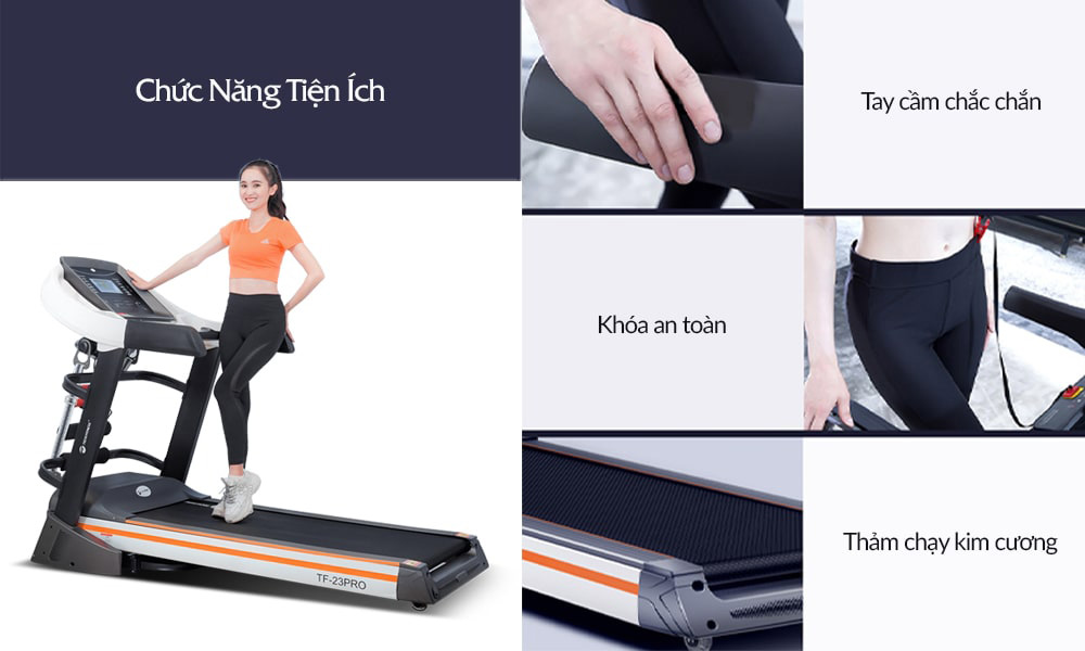 Máy chạy bộ Tech Fitness TF-23 Pro