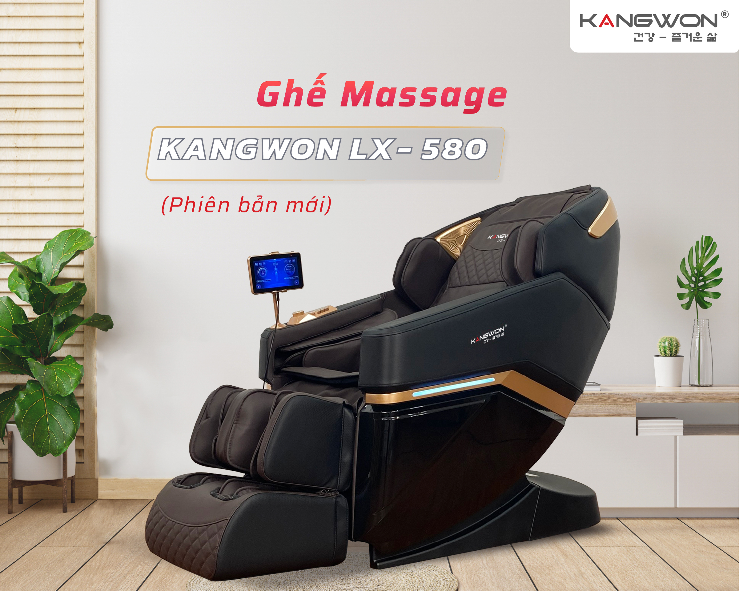 Ghế Massage Kangwon Lx 580 Phiên Bản Nâng Cấp
