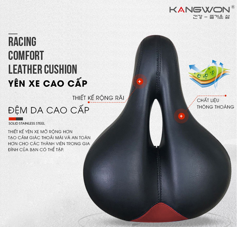 Xe đap Tap Tech Fitness Tf 811 Thiet Ke Phan Yen Xe Voi đem Da Cao Cap