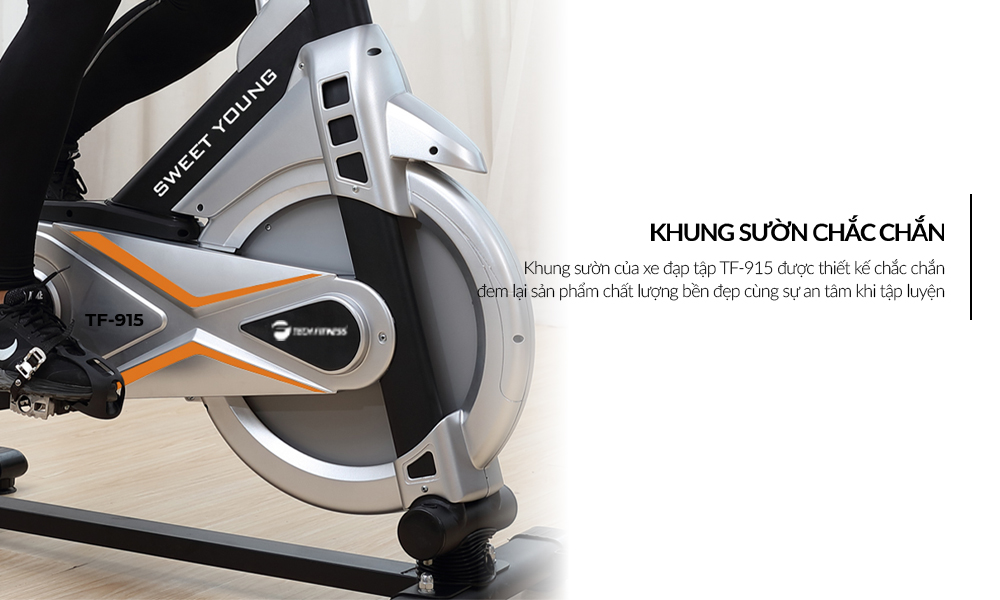 Xe Dap Tap Tech Fitness Tf 915 Khn Suon Chac Chan