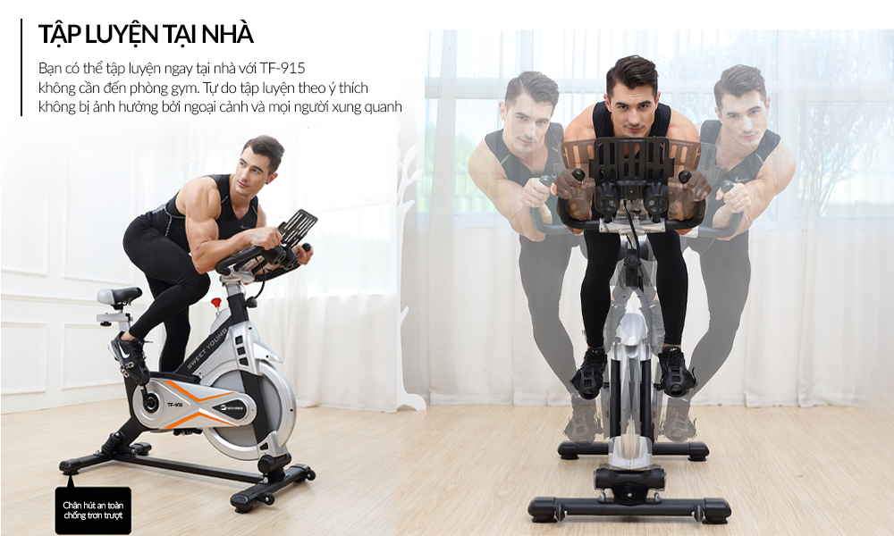 Xe Dap Tap Tech Fitness Tf 915 Luyen Tap Tai Nha