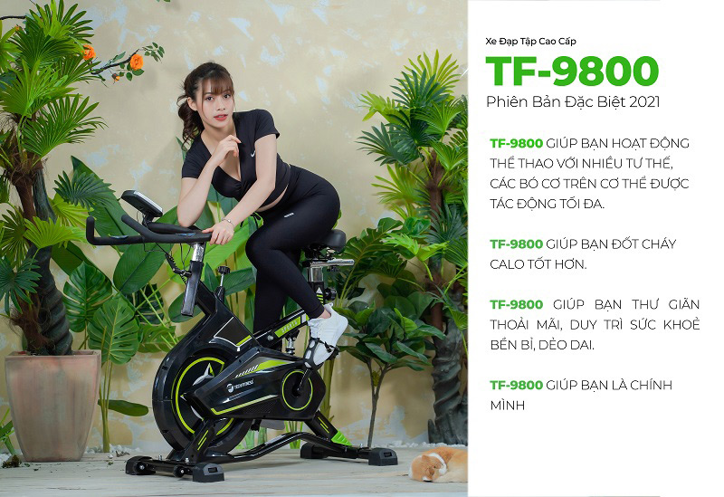 Xe đap Tap Tech Fitness Tf 9800 Giai Phap Tap Luyen Hieu Qua