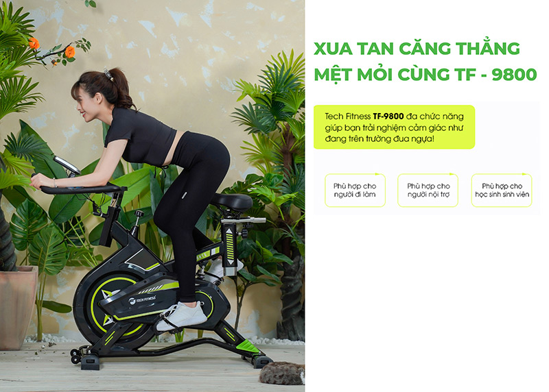 Xe đap Tap The Duc Tech Fitness Tf 9800 Lua Chon Hoan Hao Cho Qua Trinh Tap Luyen Cua Ban