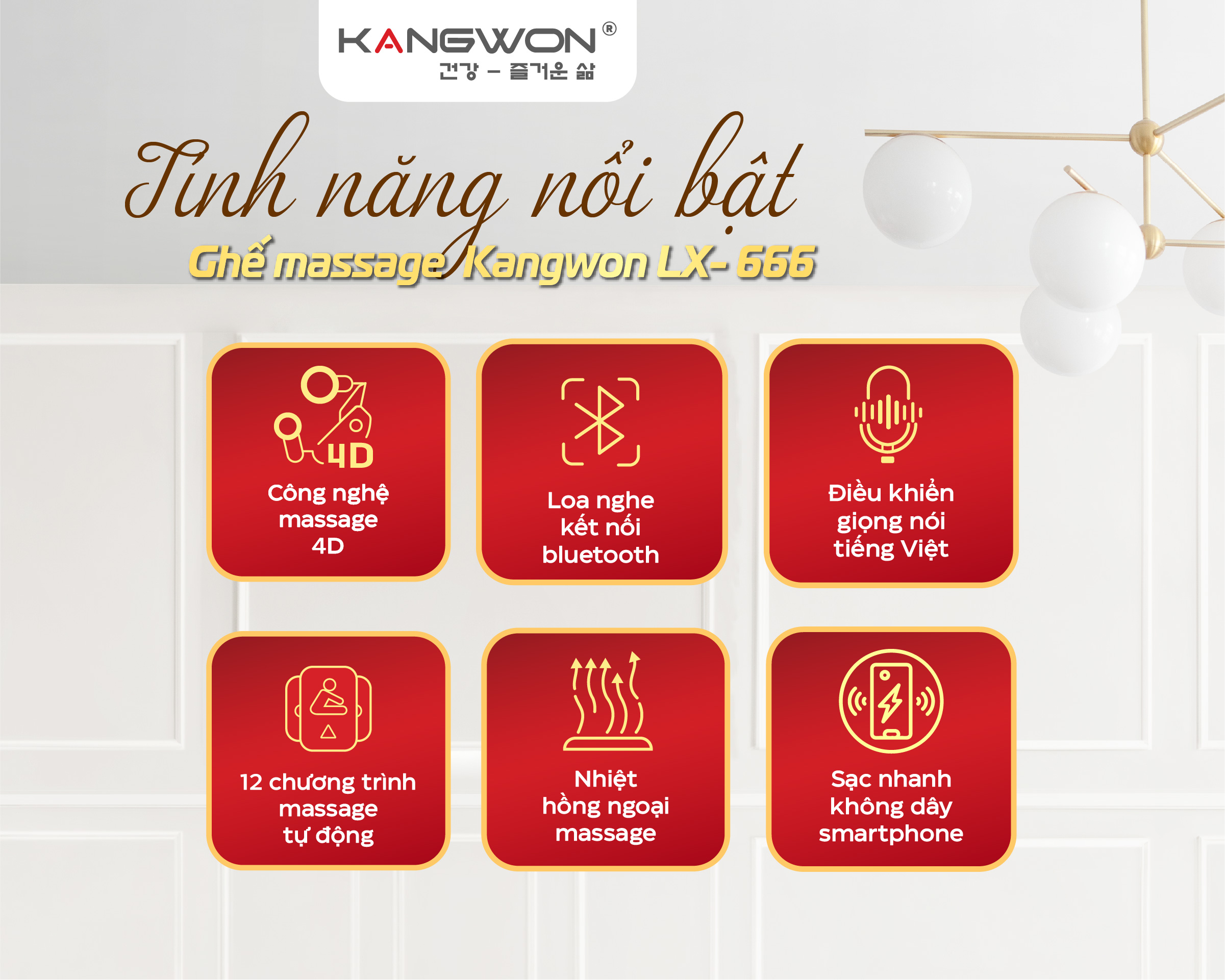 Ghế Massage Kangwon Lx 666.1