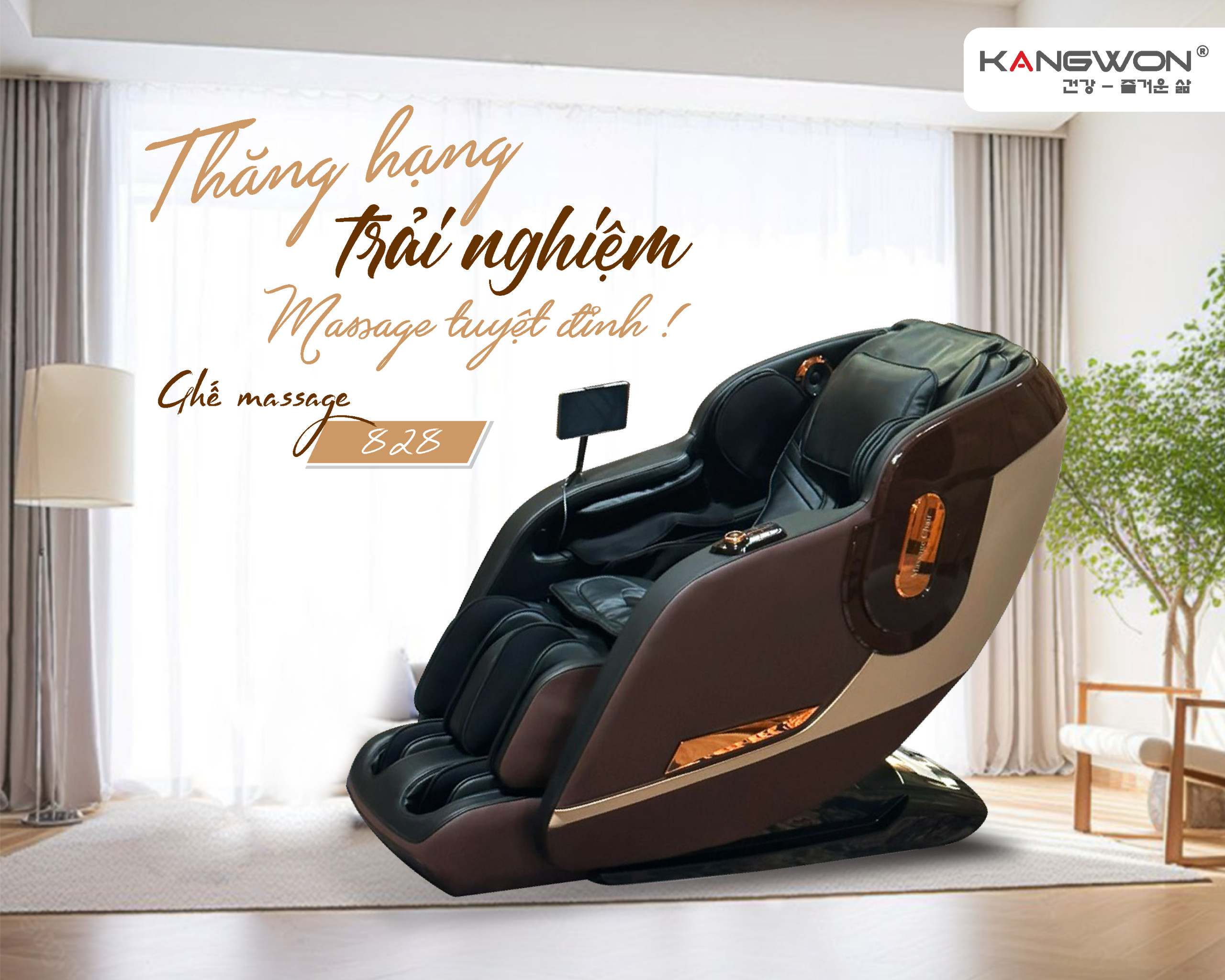 Thăng Hạng Trải Nghiệm Với Ghế Massage Kangwon 828