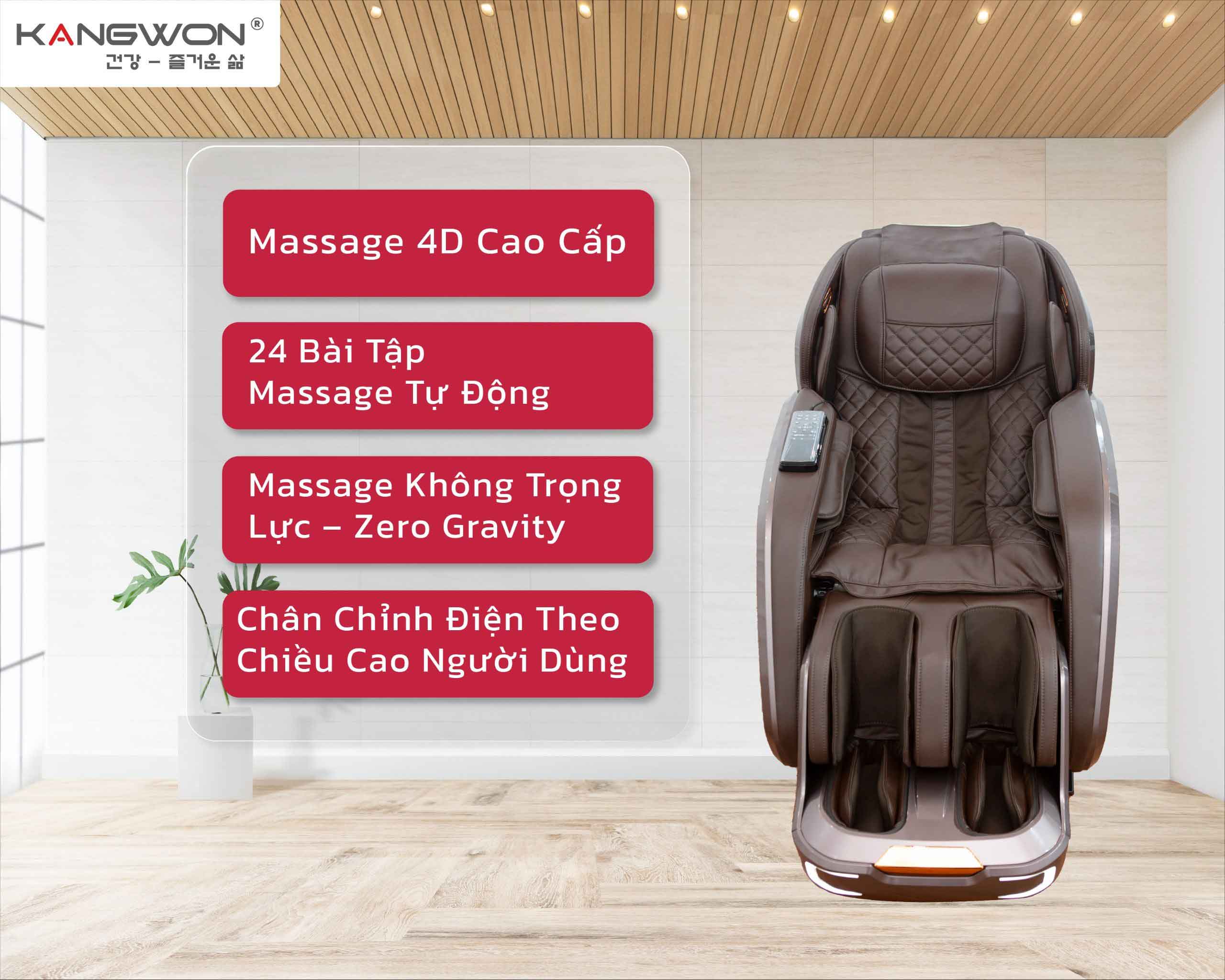 Ghế Massage Kangwon 988 Có đa Dạng Tính Năng