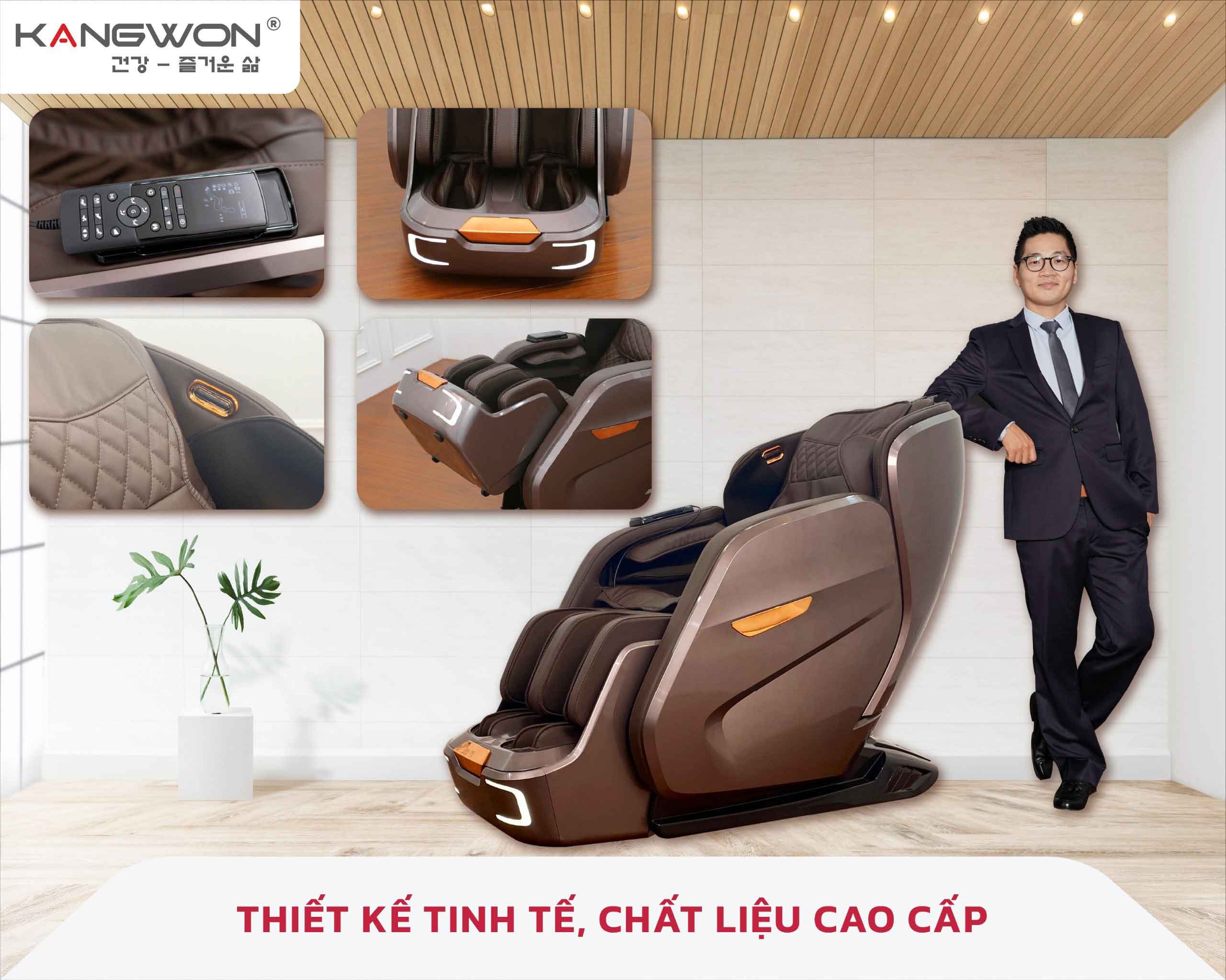 Ghế Massage Kangwon 988 Có Thiết Kế Tinh Tế Phù Hợp Với Nhiều Không Gian Khác Nhau