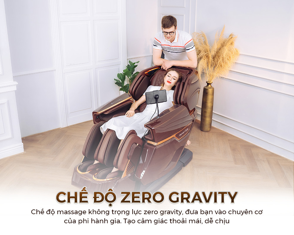 Tận hưởng cảm giác của phi hành gia với chế độ massage không trọng lực trên Kangwon G-99 Plus 